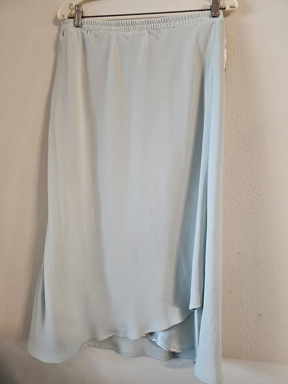 Petite Sophisticated Light Blue /Mint Layered Skirt Set by Kasper